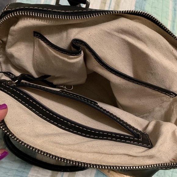 Michael Kors❤️🎁classic📌rare beautiful vintage📌Black Leather satchel - Picture 15 of 16